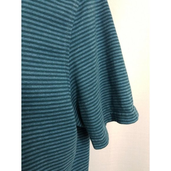 Banana Republic Mens XL Short Sleeve Polo Cotton Blend Summer Casual Light Blue - Picture 4 of 9